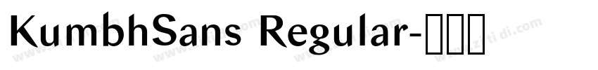 KumbhSans Regular字体转换